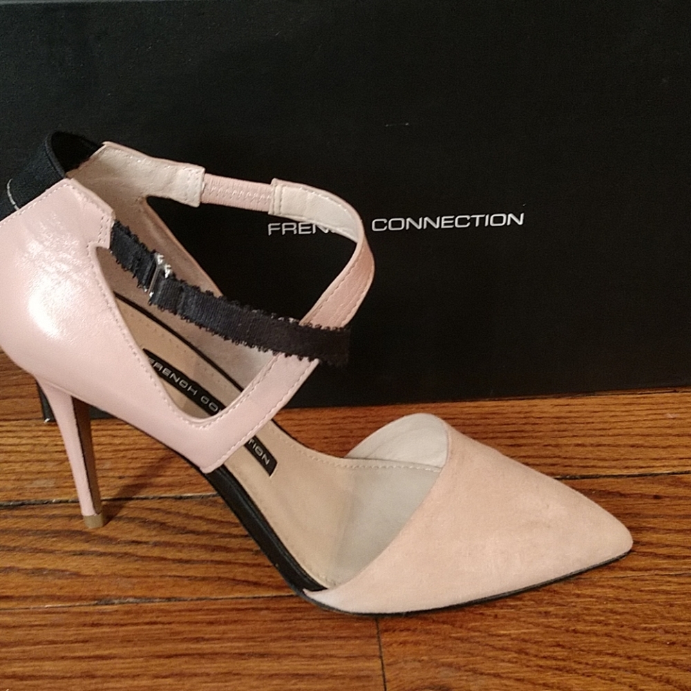 French Connection Gorgeous Pink/Black Stiletto Heels 👠👠